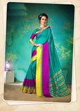 Heavenly Green Color Cotton Silk Saree