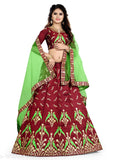 Gorgeous Stunning Pure Silk Embroidered Women's Lehengas