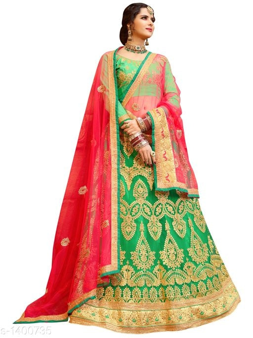 Alisha Ethnic Net Lehengas