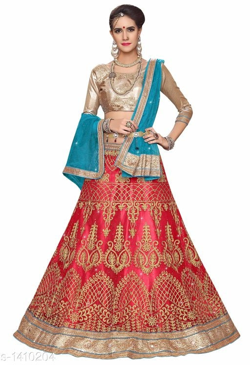 Alisha Ethnic Net Embroidered Lehenga Choli Sets