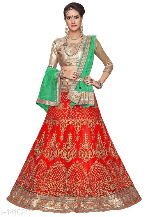 Alisha Ethnic Net Embroidered Lehenga Choli Sets