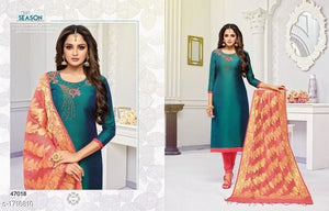 Sufi Ravishing Slub Silk Suits & Dress Materials