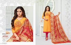 Sufi Ravishing Slub Silk Suits & Dress Materials