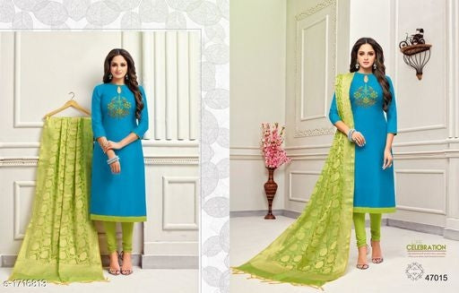 Sufi Ravishing Slub Silk Suits & Dress Materials