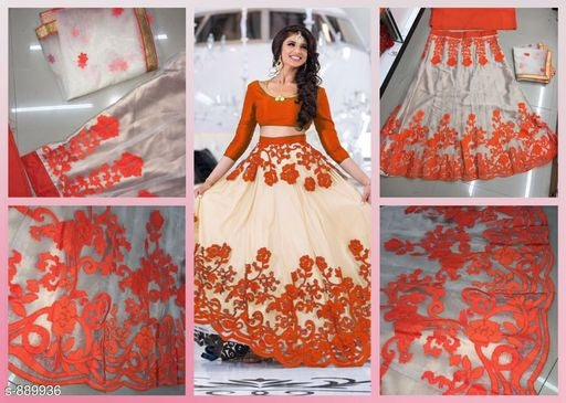 Hiba Lovely Net Embroidered Lehengas