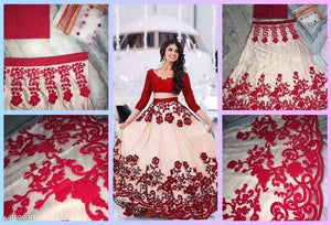 Hiba Lovely Net Embroidered Lehengas